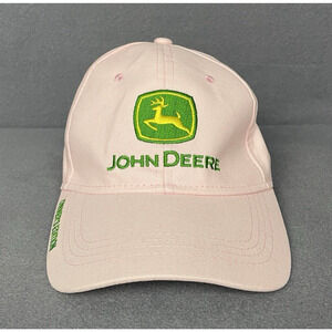 John Deere Pink Owners Edition Strap Back Adjustable Baseball Hat Cap
